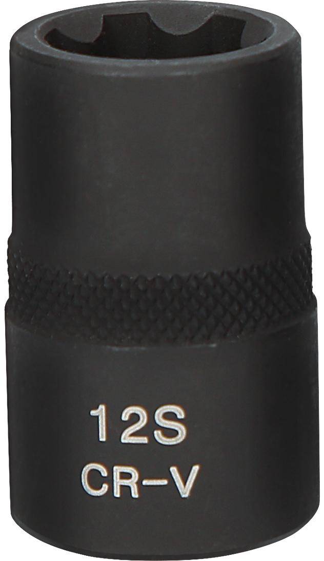 KS TOOLS 1/2" RIBE®-Kraft-Stecknuss, kurz, M12S