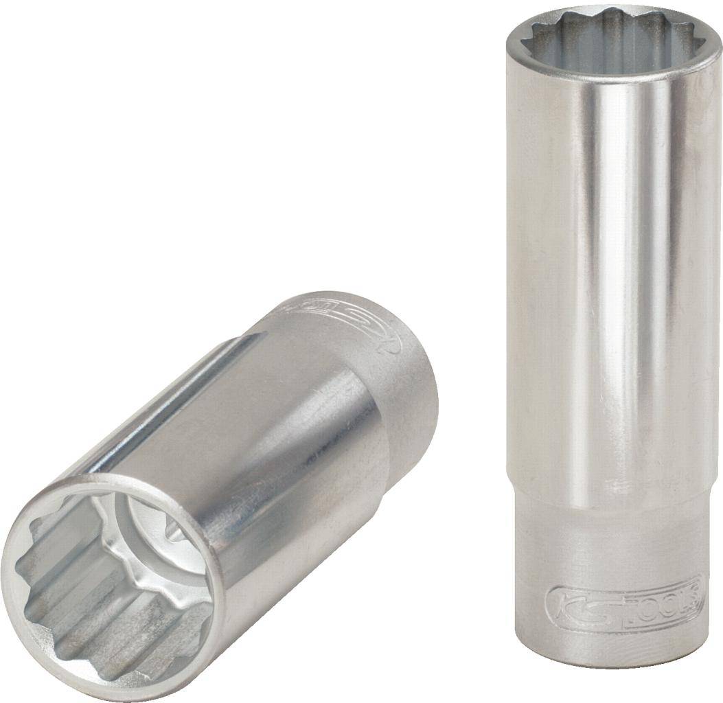 KS Tools 1/2" 12-kant-Stecknuss, lang, 1.3/16"