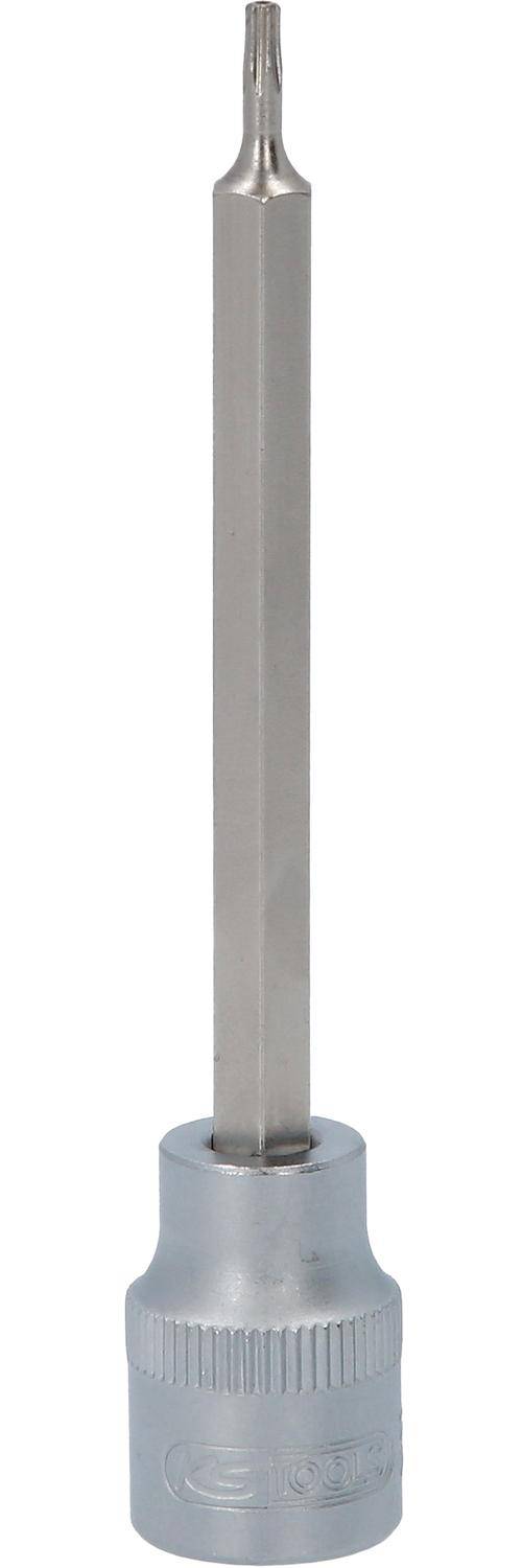 KS TOOLS 3/8" Bit-Stecknuss Torx mit Stirnlochbohrung, lang, TB8