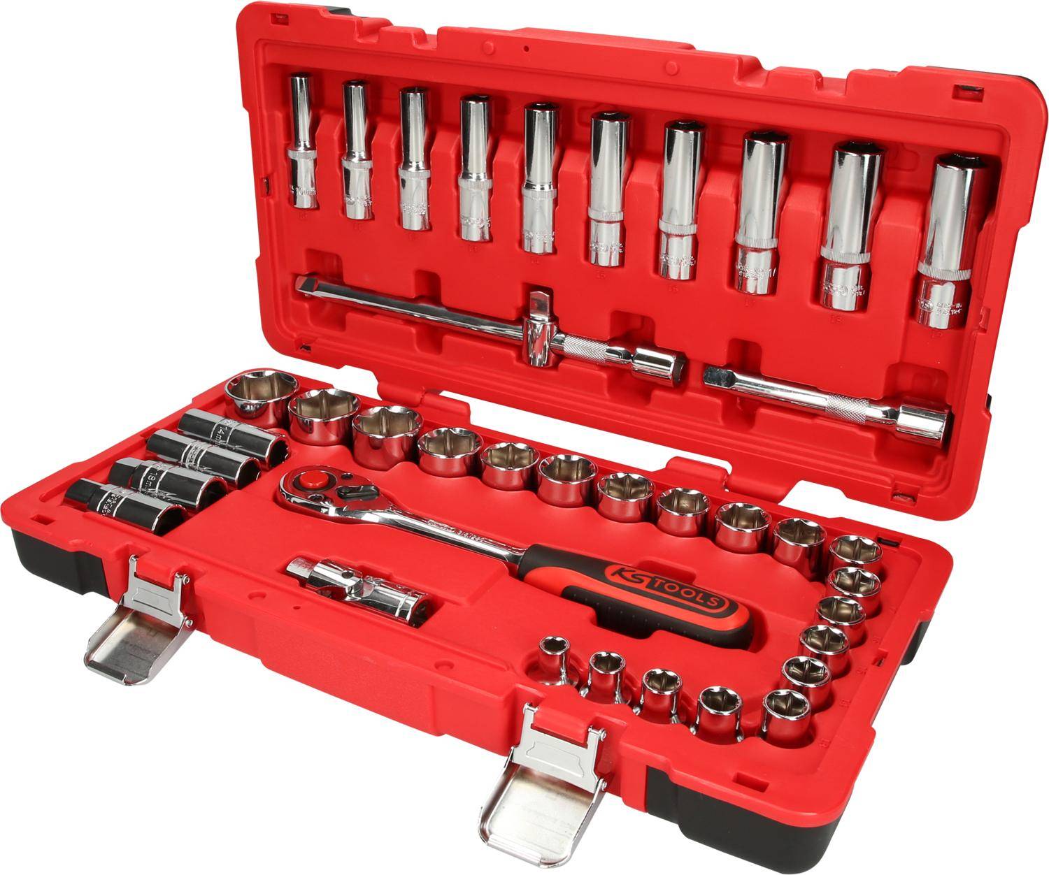 KS TOOLS 1/2" CHROMEplus Steckschlssel-Satz, 39-tlg