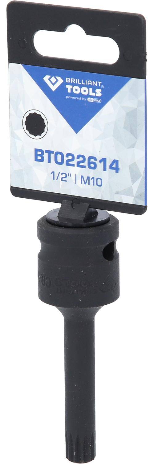 Brilliant Tools 1/2" Kraft-Bit-Stecknuss XZN M10