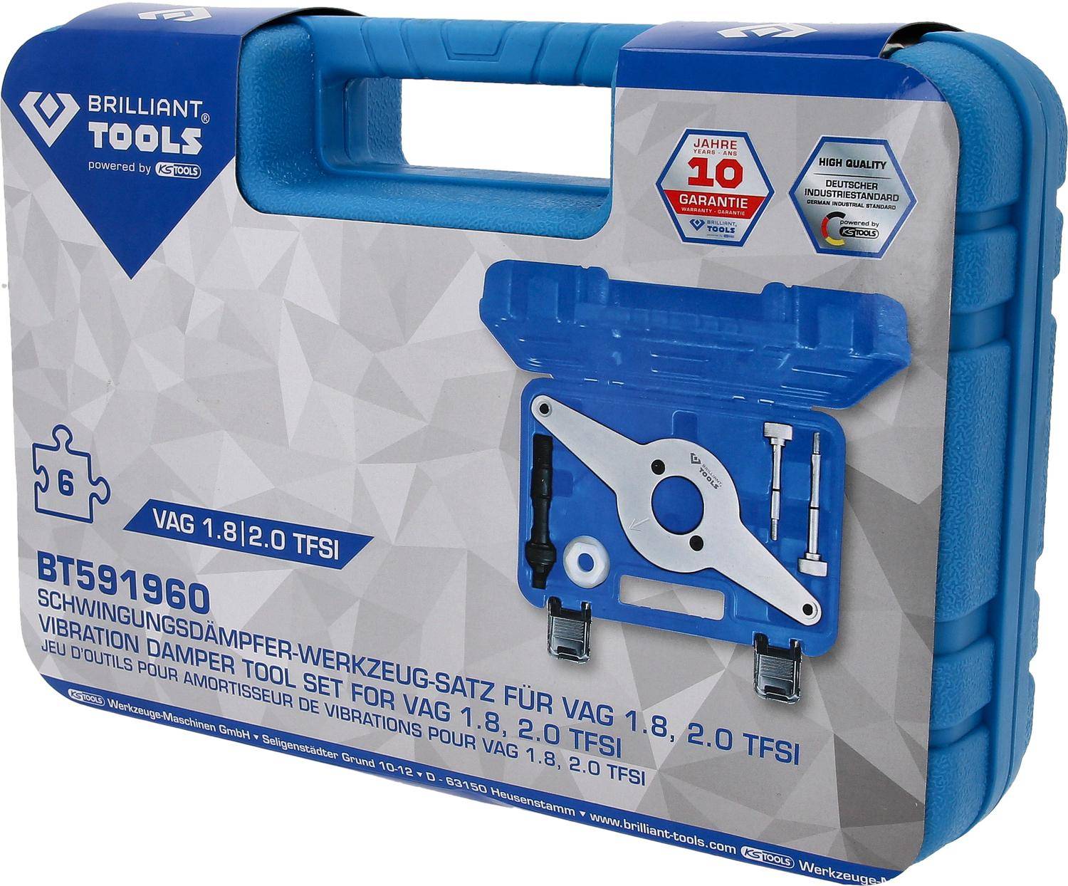 Brilliant Tools Schwingungsdämpfer-Werkzeug-Satz für VAG 1.8, 2.0 TFSI