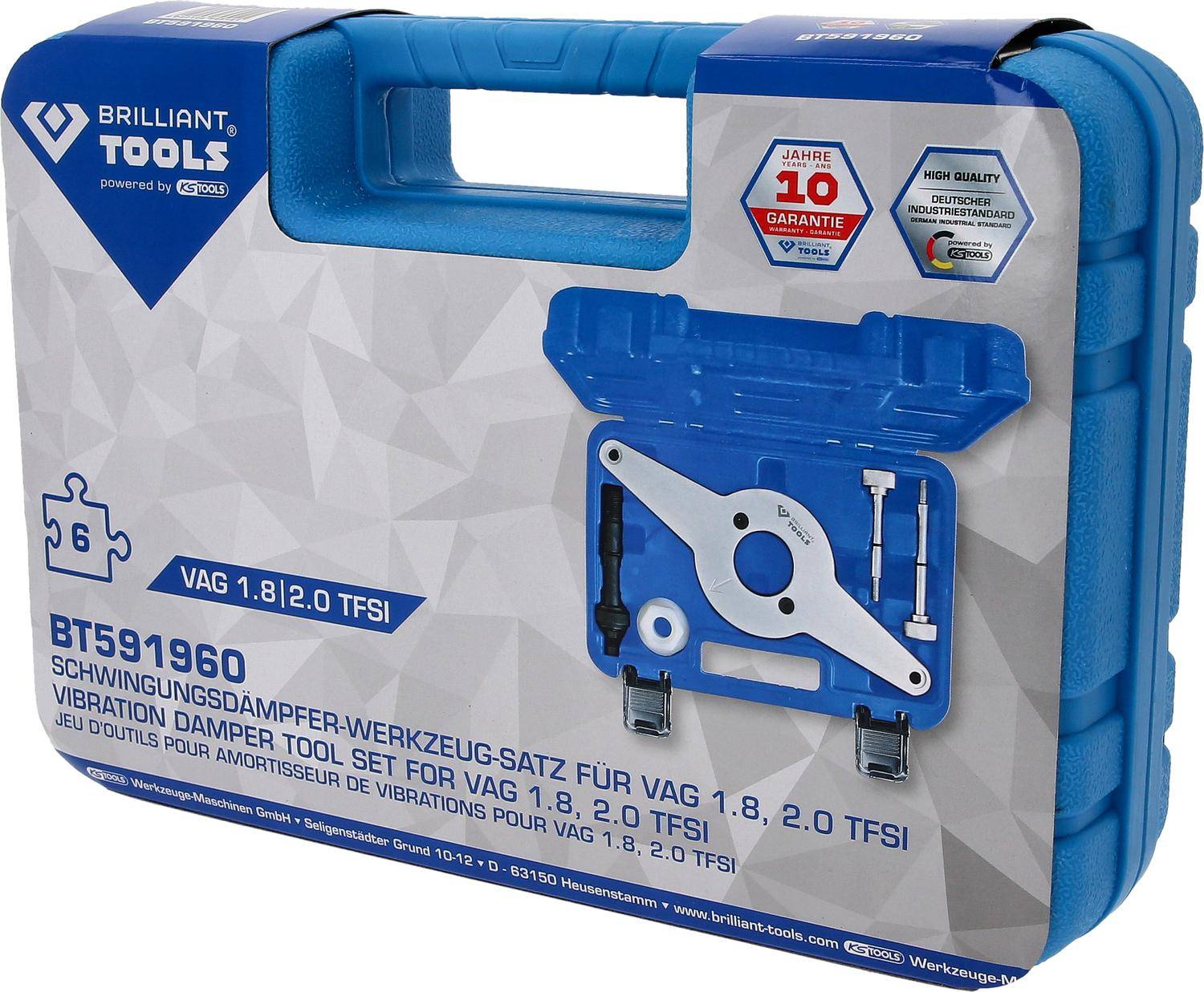 Brilliant Tools Schwingungsdämpfer-Werkzeug-Satz für VAG 1.8, 2.0 TFSI