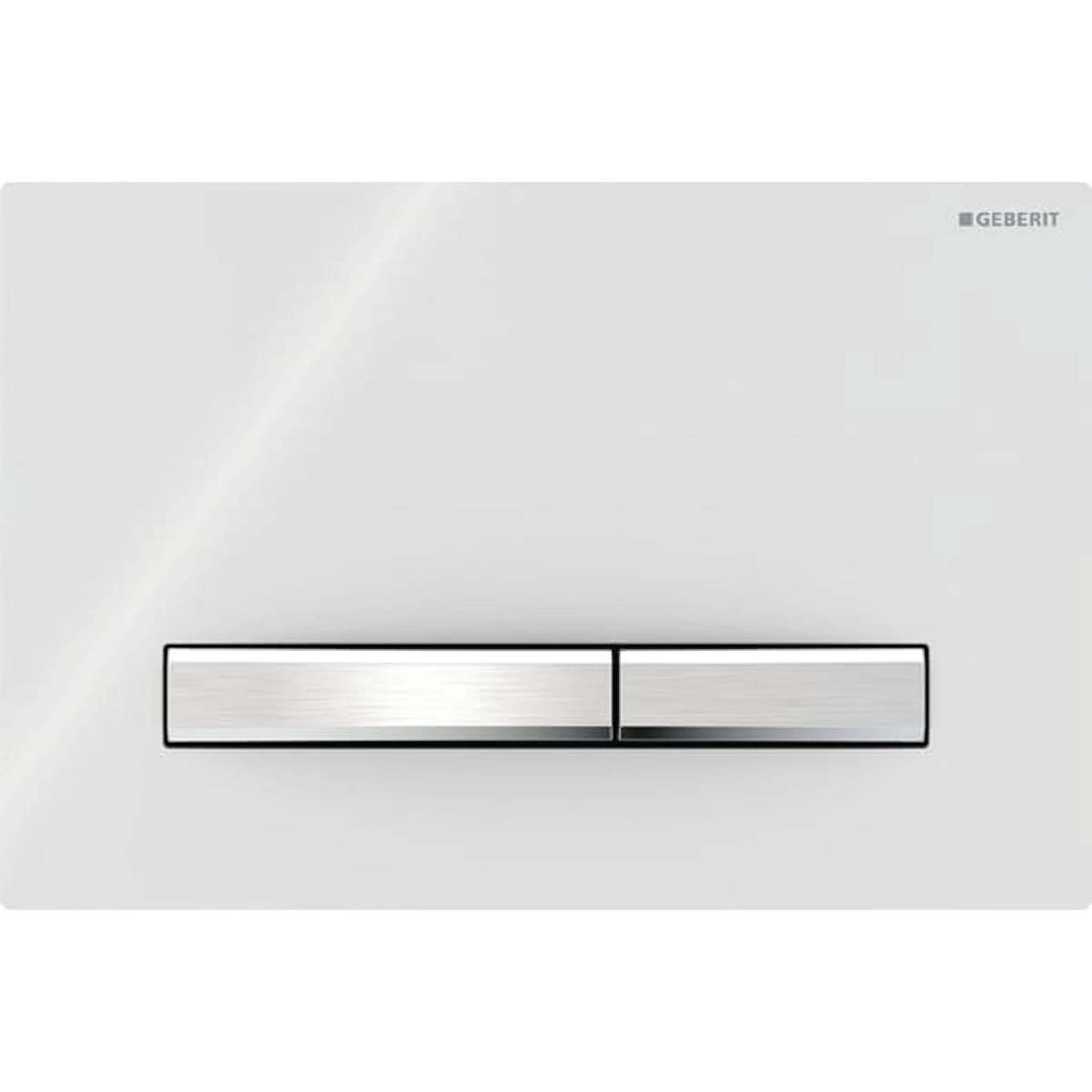 Geberit Betätigungsplatte Sigma50 2-Mengen weiss-alpin, square, 1 Stk.