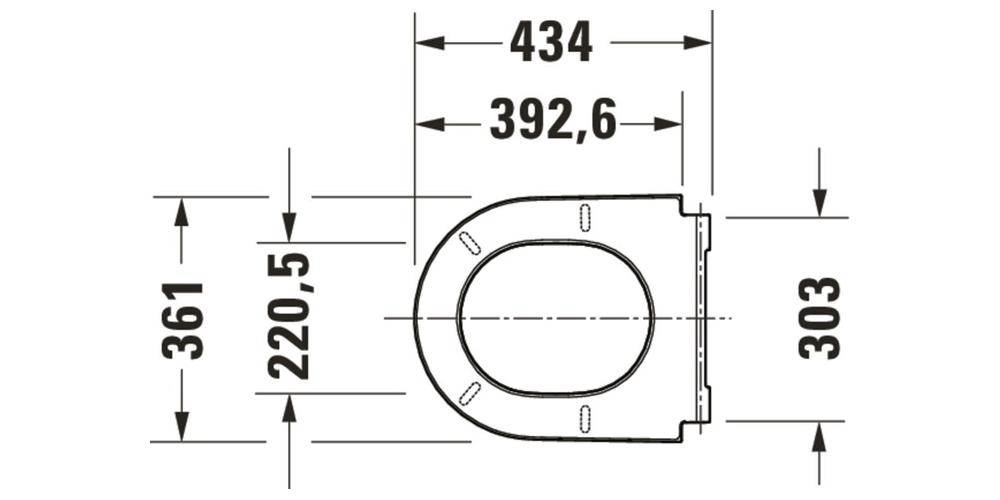 Duravit WC-Sitz D-NEO Scharn ES ohne Absenkautomatik weiß ohne