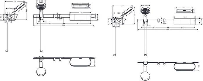 hansgrohe HG Bundle WallStoris mattschwarz
