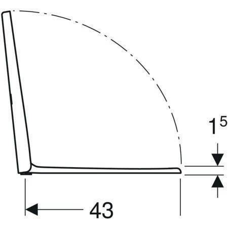 Geberit WC-Sitz iCon m Absenkauto u Qu-Rel. verriegelbar weiß