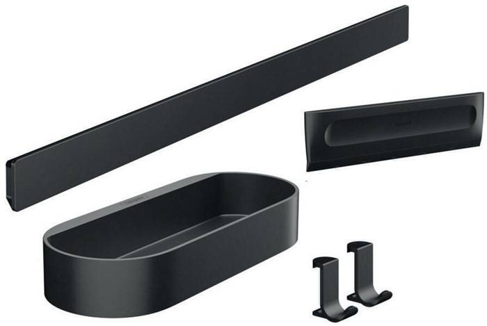 hansgrohe Duschset WallStories mattschwarz