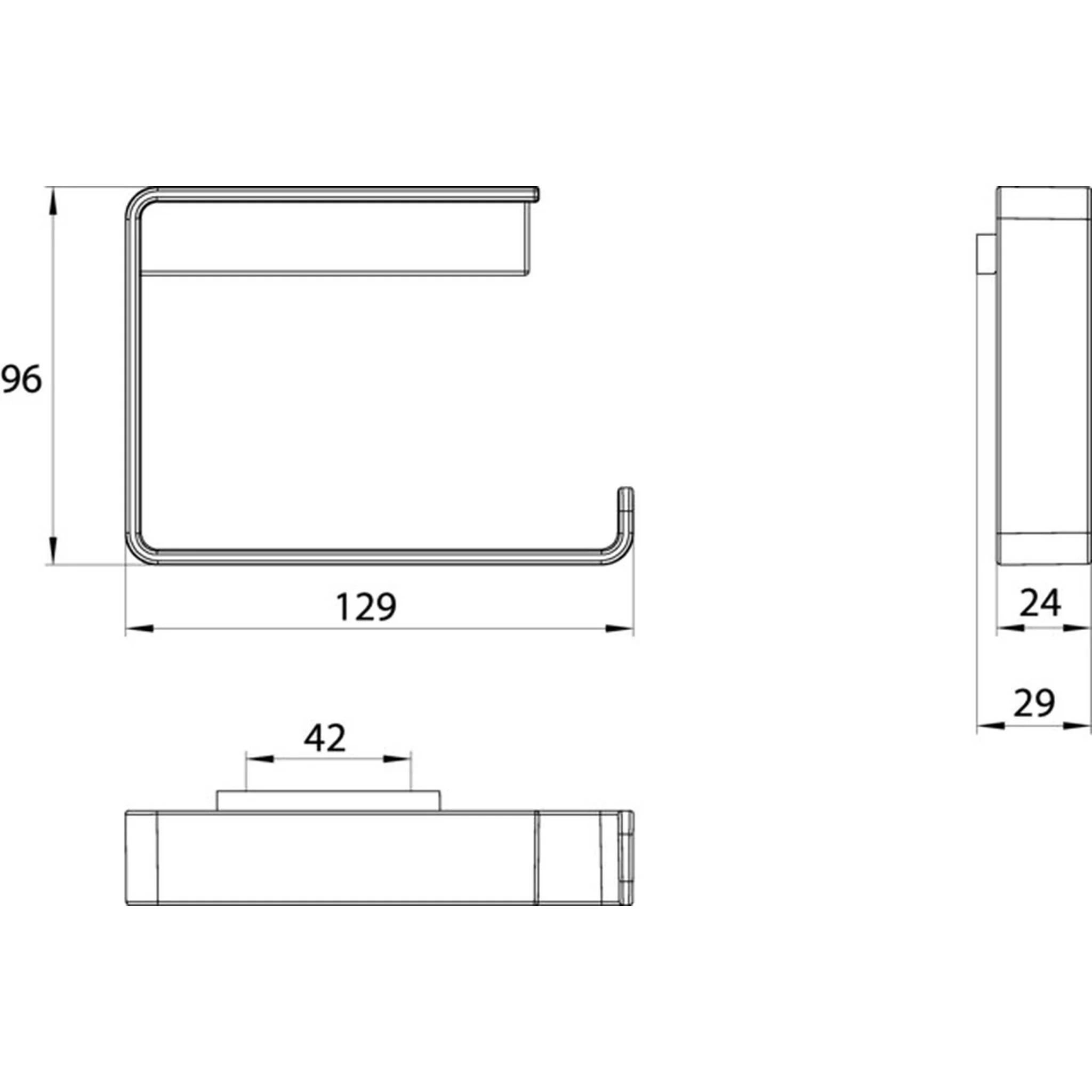 EMCO loft, Papierhalter, ohne Deckel, chrom, 1 Stk.