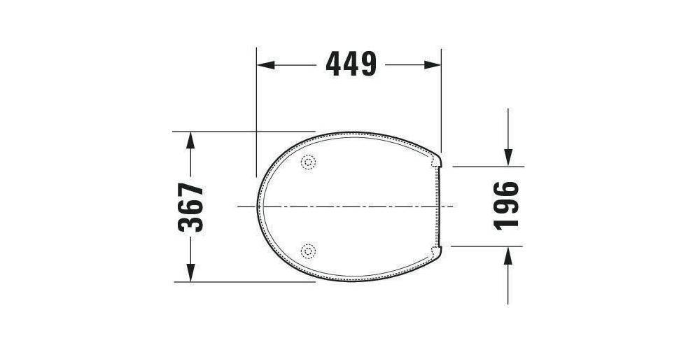 Duravit WC-Sitz ohne Absenkautomatik weiß weiß