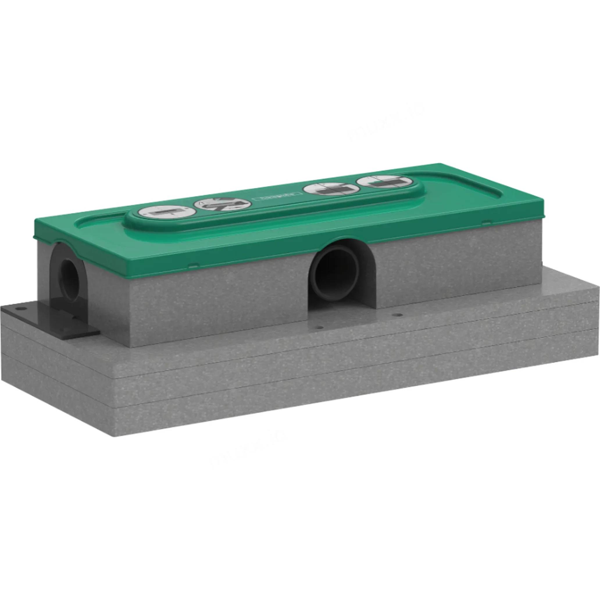 hansgrohe uBox Universal GK für Duschrinnen Ablaufgehäuse für flache Installation, 1 Stk.