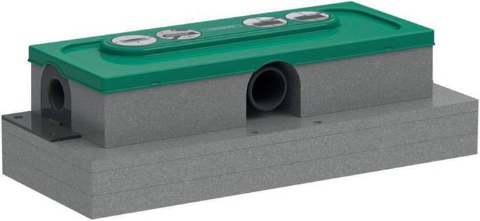 hansgrohe uBox Universal GK für Duschrinnen Ablaufgehäuse für flache Installation, 1 Stk.