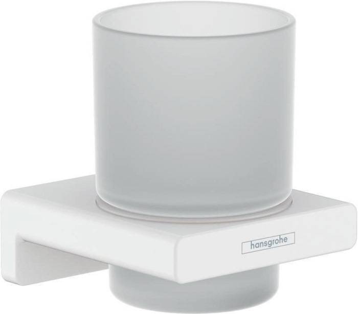 hansgrohe HG Glashalter AddStoris Wandmontage mattweiß