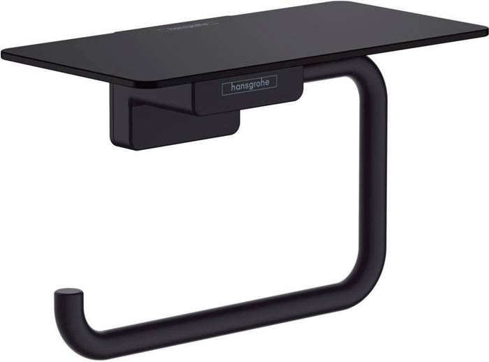 hansgrohe HG Papierrollenhalter AddStoris mit Ablage mattschwarz