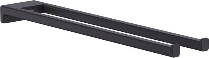 hansgrohe Handtuchhalter ADDSTORIS zweiarmig, 445mm mattschwarz