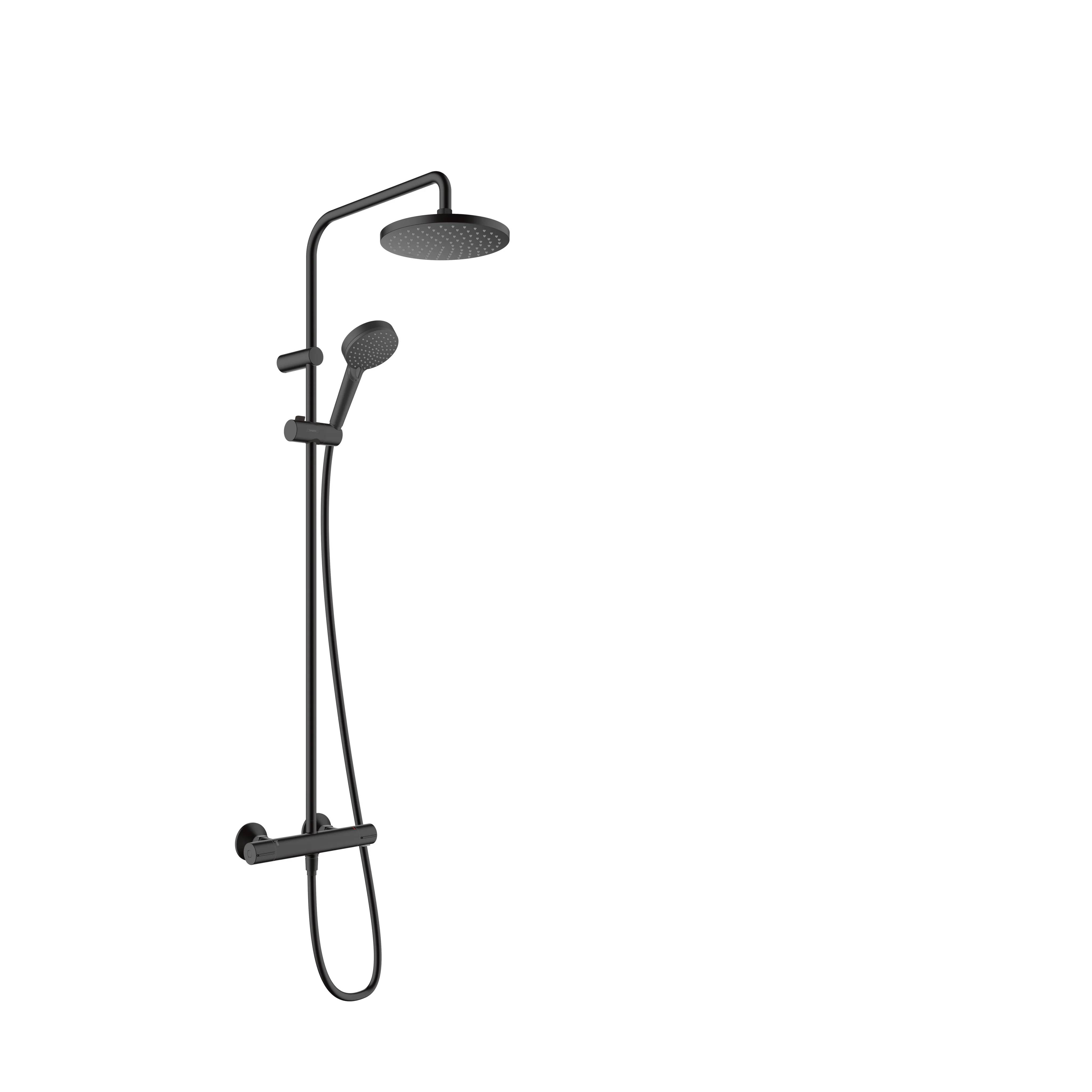 hansgrohe Showerpipe 200 1jet Vernis Blend EcoSmart mattschwarz m.Brausethermostat, 1 Stk.