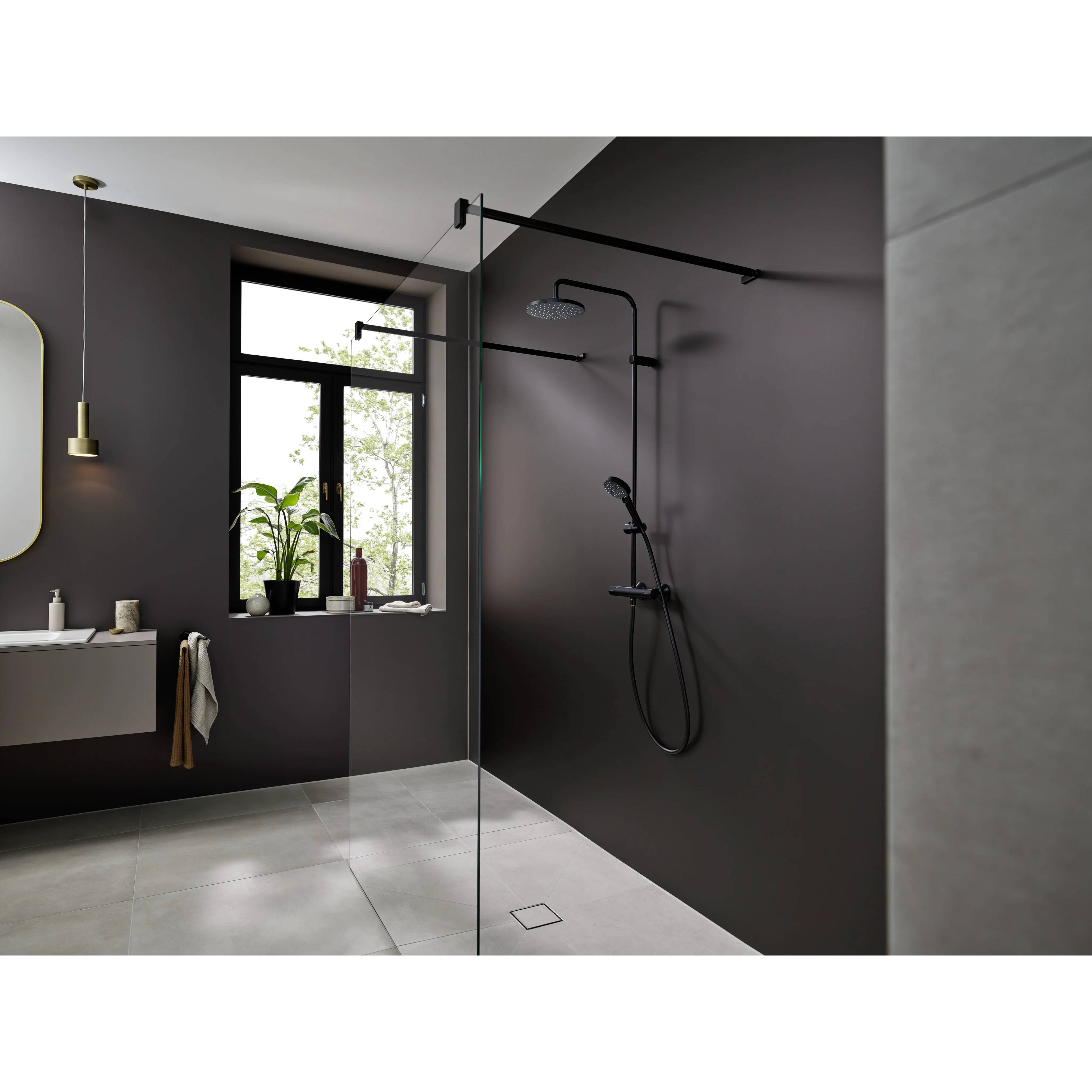 hansgrohe Showerpipe 200 1jet Vernis Blend EcoSmart mattschwarz m.Brausethermostat, 1 Stk.