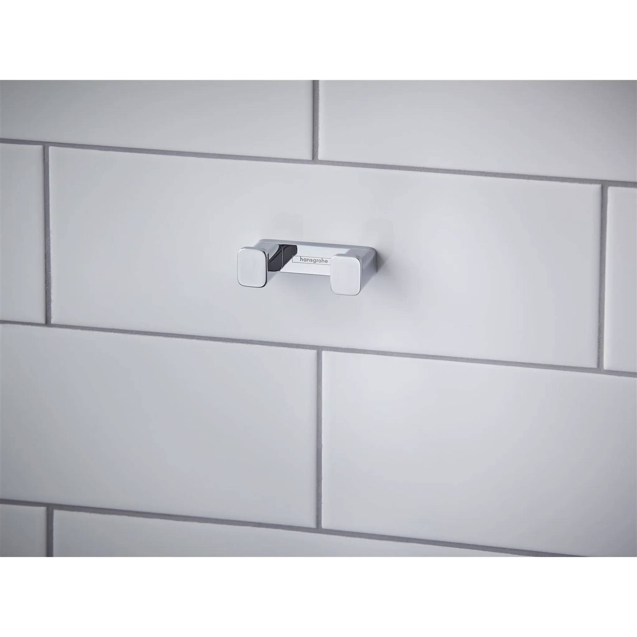 hansgrohe AddStoris Doppelhaken chrom, 1 Stk.