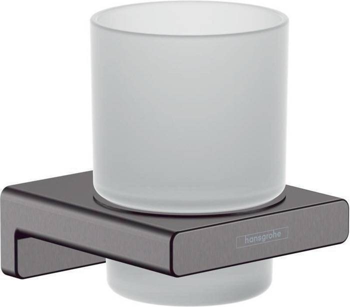 hansgrohe HG Glashalter AddStoris Wandmontage brushed black