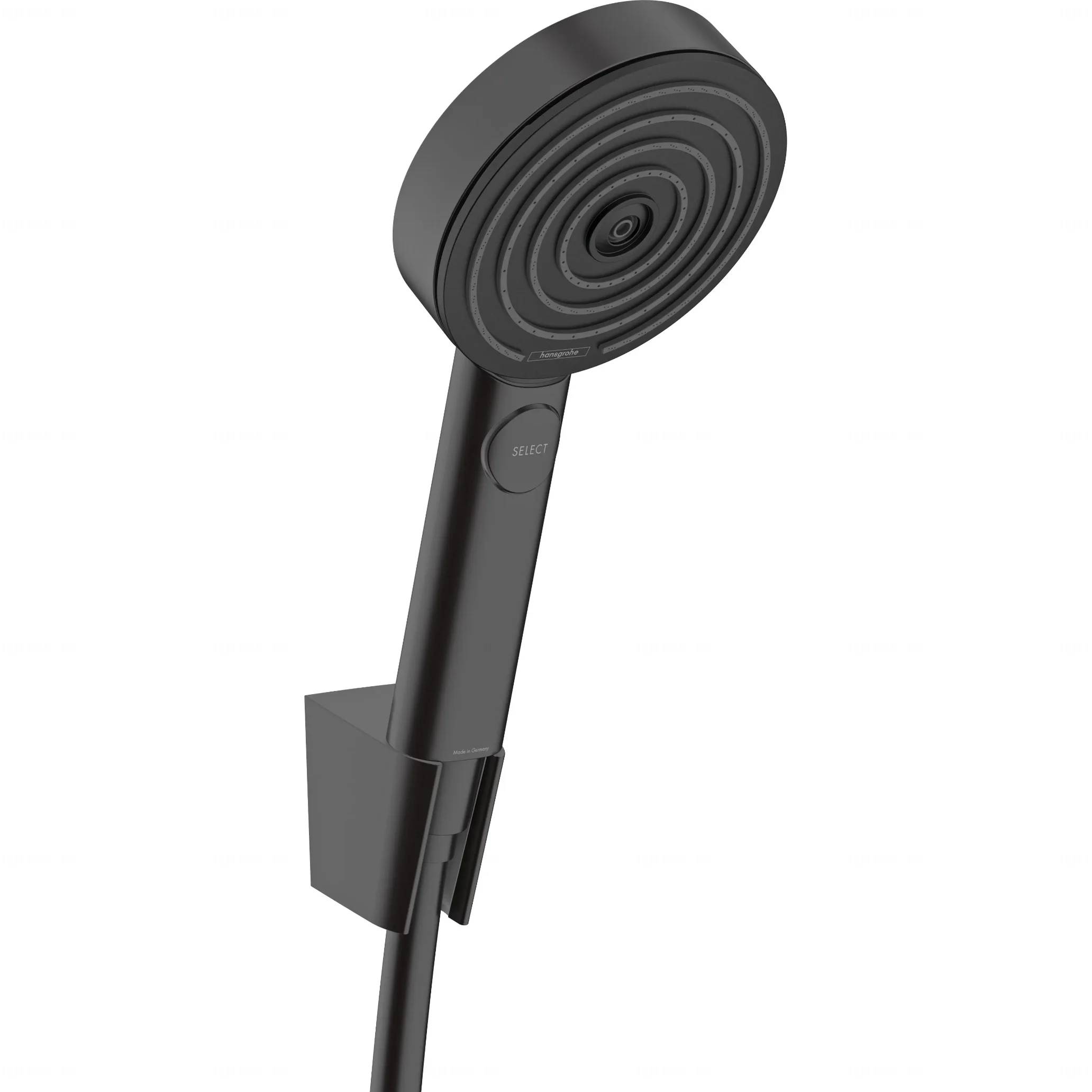 hansgrohe Brausehalterset Pulsify Select S 105 3jet Relaxation m. Schlauch 125cm Mattschwarz, 1 Stk.