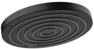 Brausekopfgröße 260 mm · Strahlart PowderRain · Fast Drain Entleerungsfunktion reduziert Nachtropfen · Kugelgelenk · Kopfbrause im Winkel verste