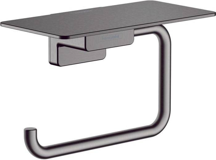 hansgrohe Papierrollenhalter ADDSTORIS mit Ablage brushed black