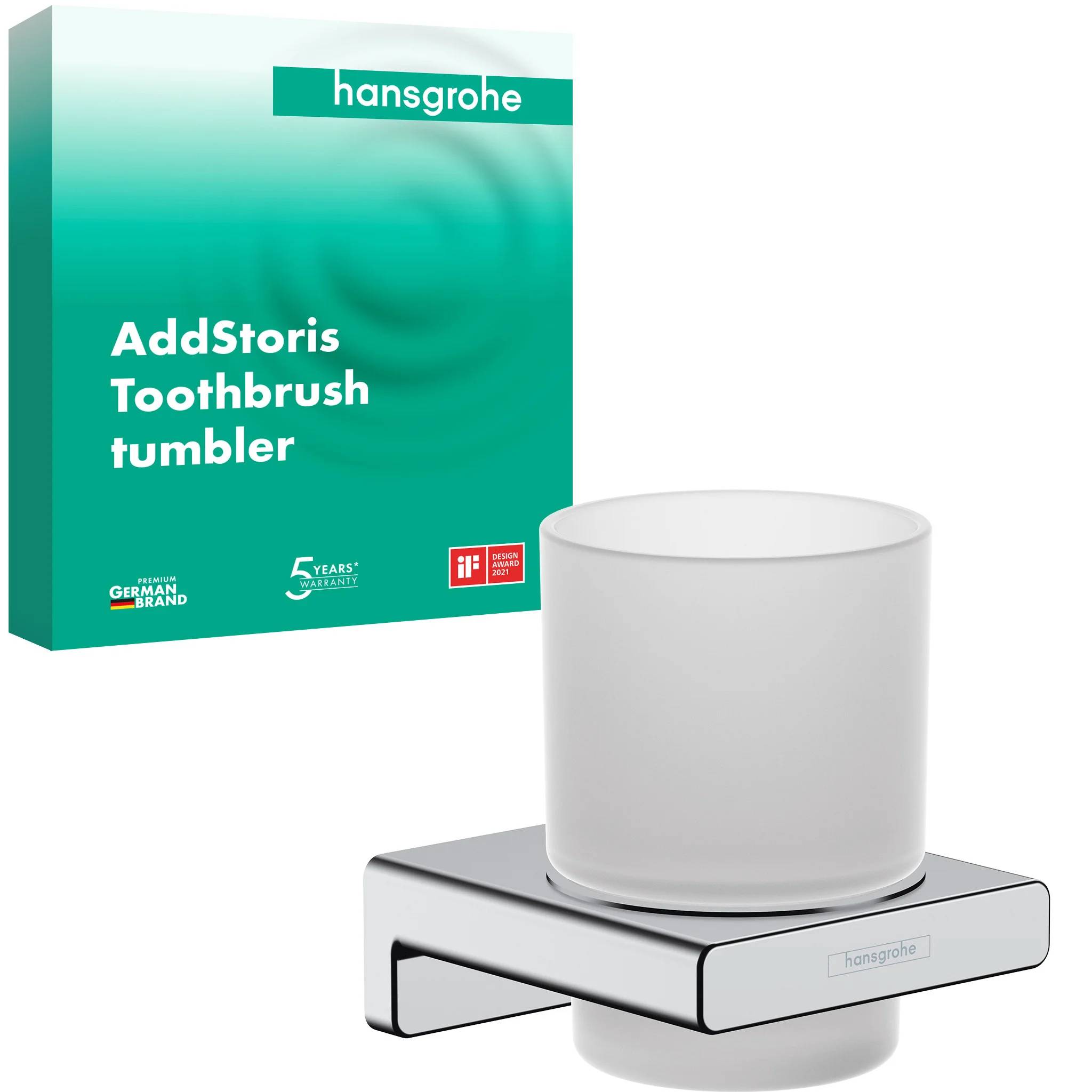 hansgrohe AddStoris Zahnputzbecher chrom, 1 Stk.
