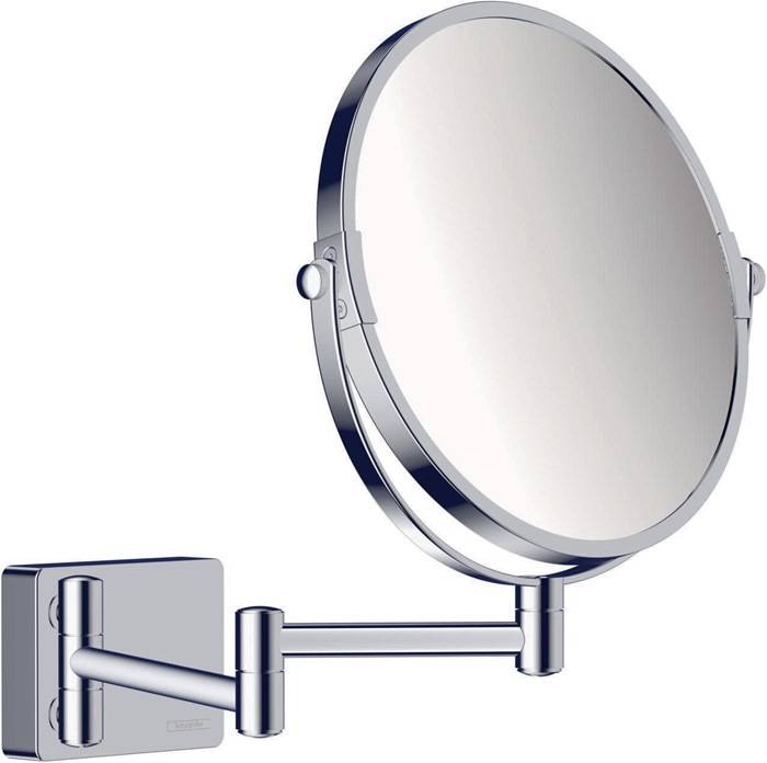 hansgrohe HG Kosmetikspiegel AddStoris ohne Beleuchtung chrom