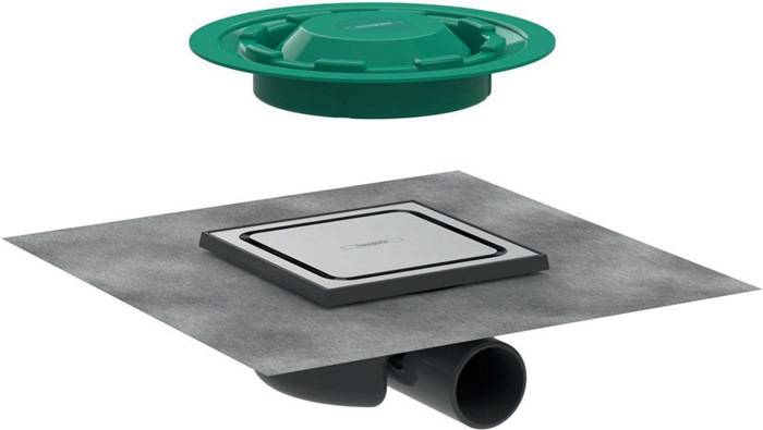 hansgrohe HG Punktablauf RainDrain Spot Abdeckung 150x150mm ES geb