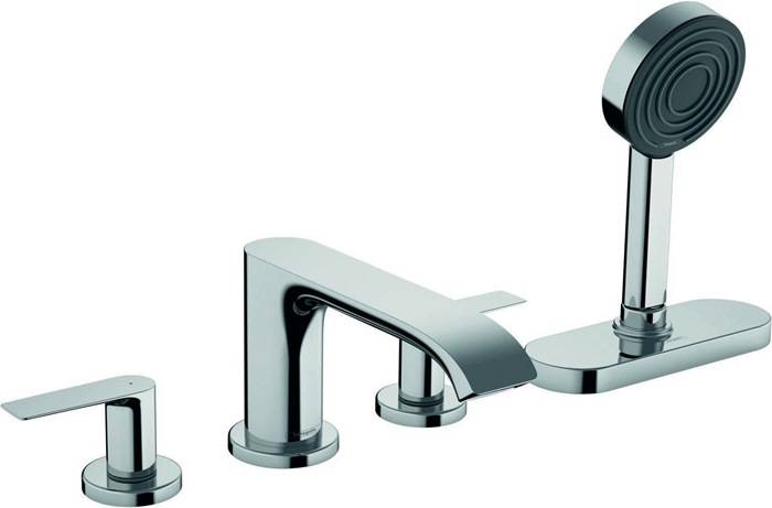 hansgrohe HG Fertigmontageset VIVENIS f 4-Loch-Wannenrandarmatur m