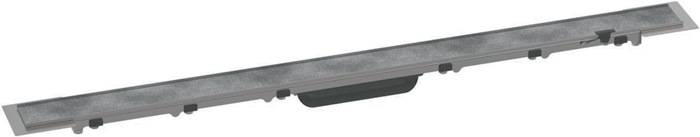hansgrohe HG Duschrinne RainDrain Rock Fertigset, kürzbar und