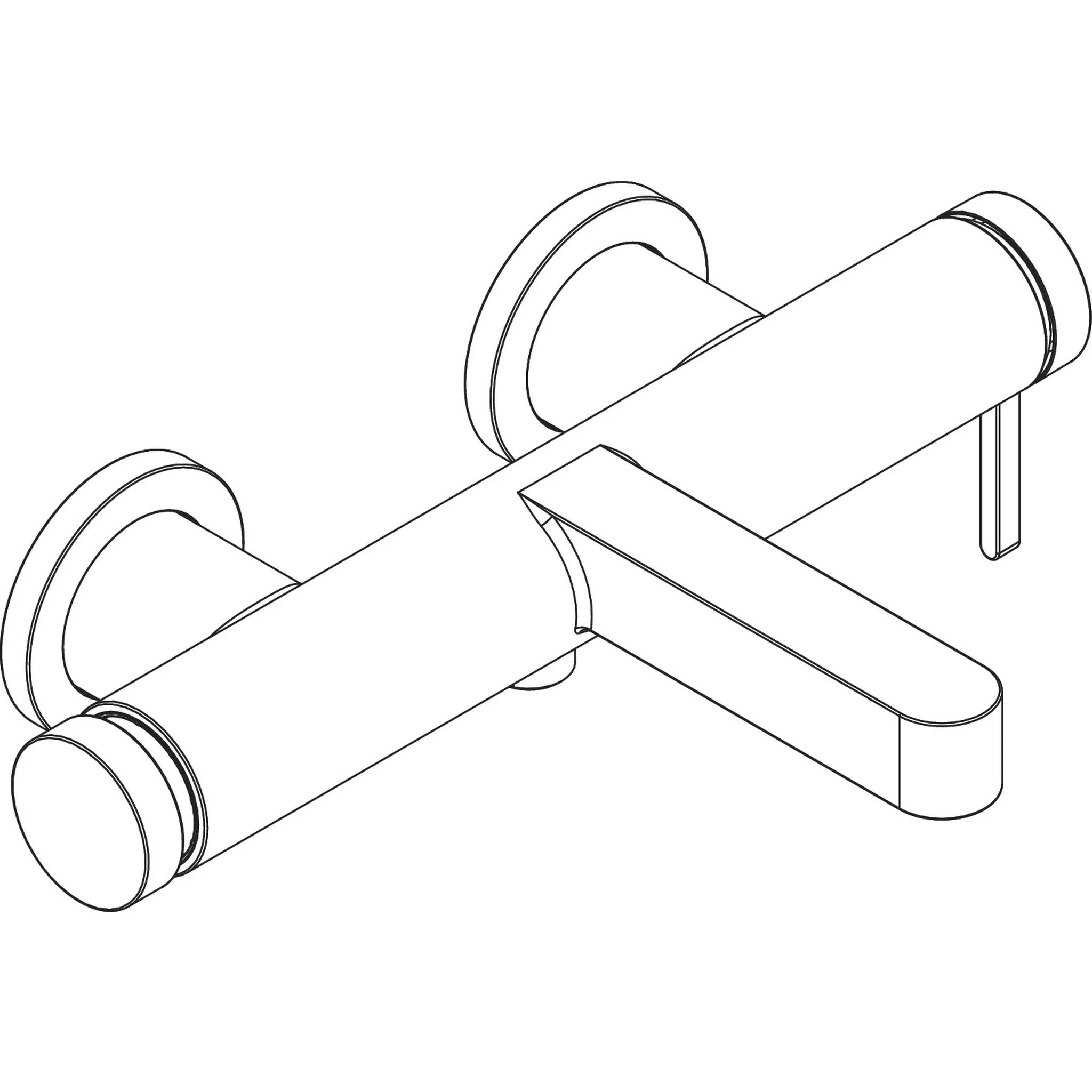 hansgrohe Wannenmischer Aufputz Finoris chrom, 1 Stk.