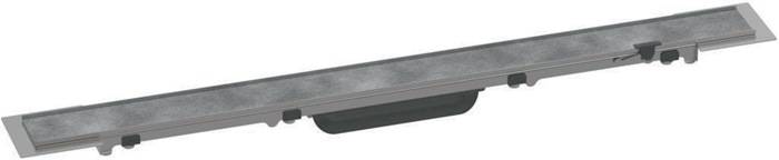 hansgrohe HG Duschrinne RainDrain Rock Fertigset, kürzbar und