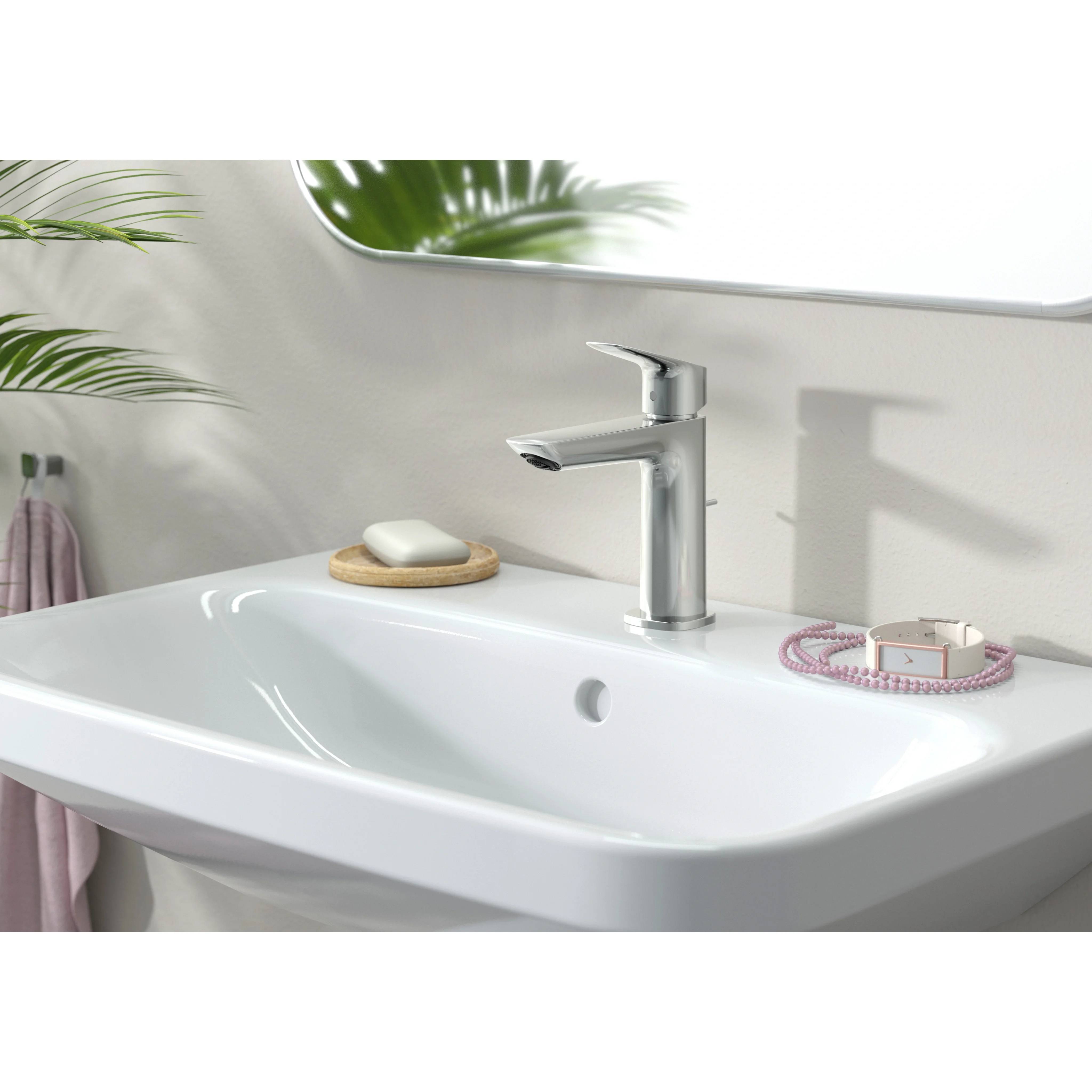 hansgrohe Logis Einhebel-Waschtischmischer, 110 Fine, ohne Ablaufgarnitur, Chrom, 1 Stk.