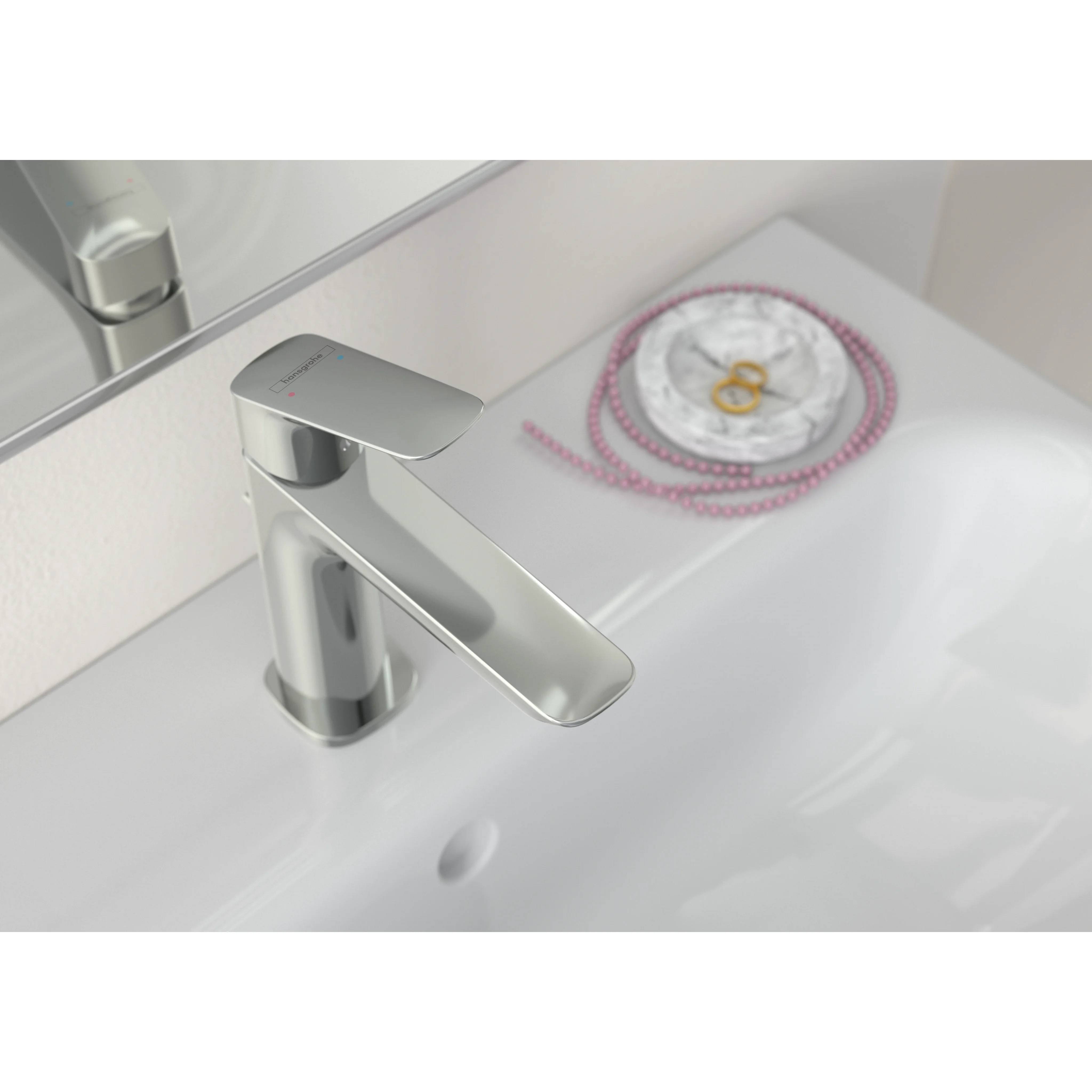 hansgrohe Logis Einhebel-Waschtischmischer, 110 Fine, ohne Ablaufgarnitur, Chrom, 1 Stk.