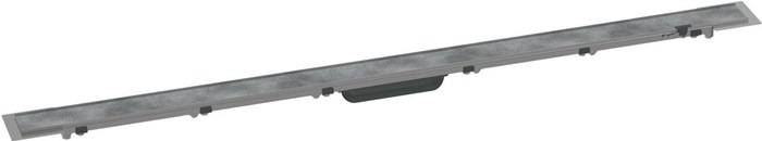 hansgrohe HG Duschrinne RainDrain Rock Fertigset, kürzbar und