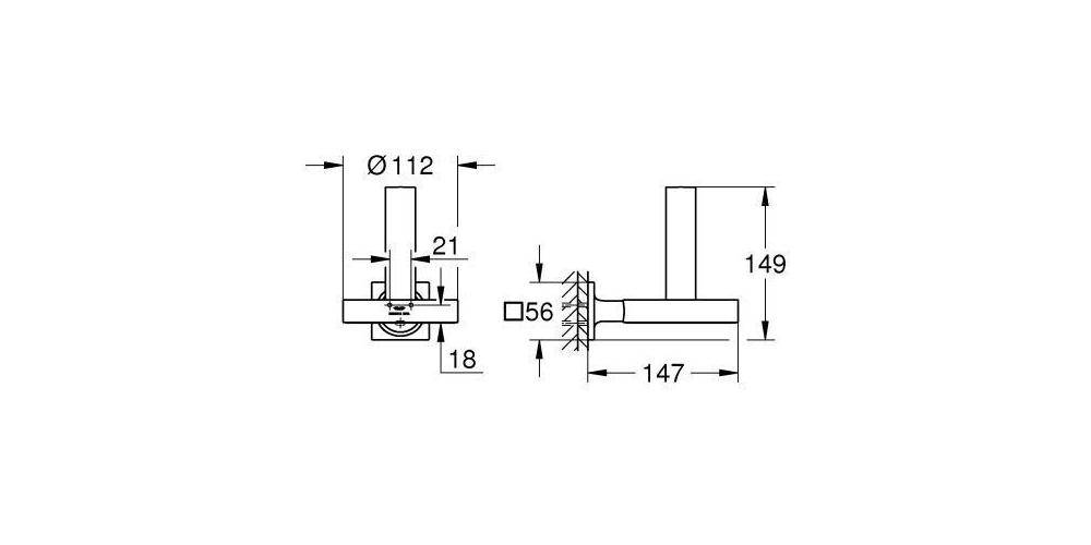 GROHE WC-Reservepapierhalter Allure ohne Deckel warm sunset gebürstet