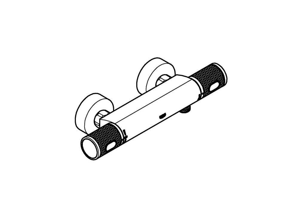 GROHE Thermostat-Brausebatterie GROHTHERM 1000 1/2Zoll chr