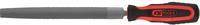 KS TOOLS Werkzeuge-Maschinen GmbH Halbrund-Feile, Form E, 200mm, Hieb2, auf Hänger (157.0105-E)