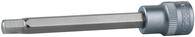 KS TOOLS Werkzeuge-Maschinen GmbH 3/8'' Bit-Stecknuss Innensechskant, lang, 6mm, auf Hänger (911.1563-E)
