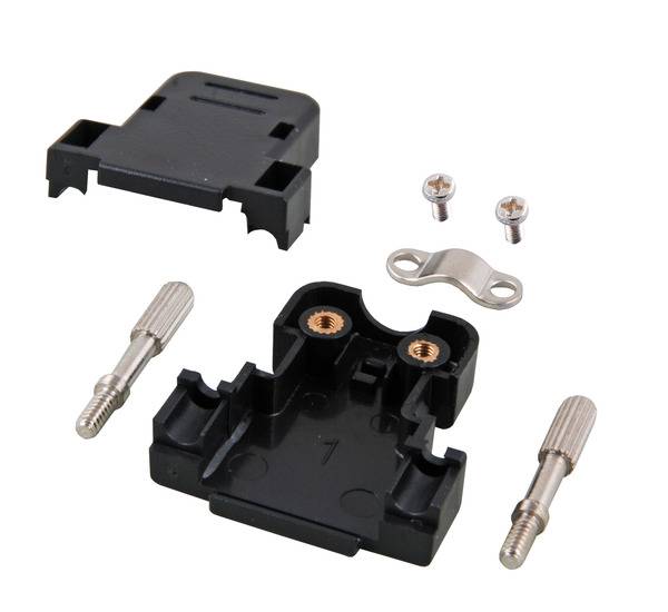 E-DH15 Haube schwarz -- Multimedia Serielle und Paralelle Kabel und Adapter D Sub