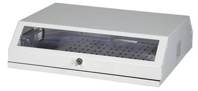 19 Wandgehäuse 3HE vertikal + 5HE -- horizontal, RAL9010 Netzwerk- und Serverschränke