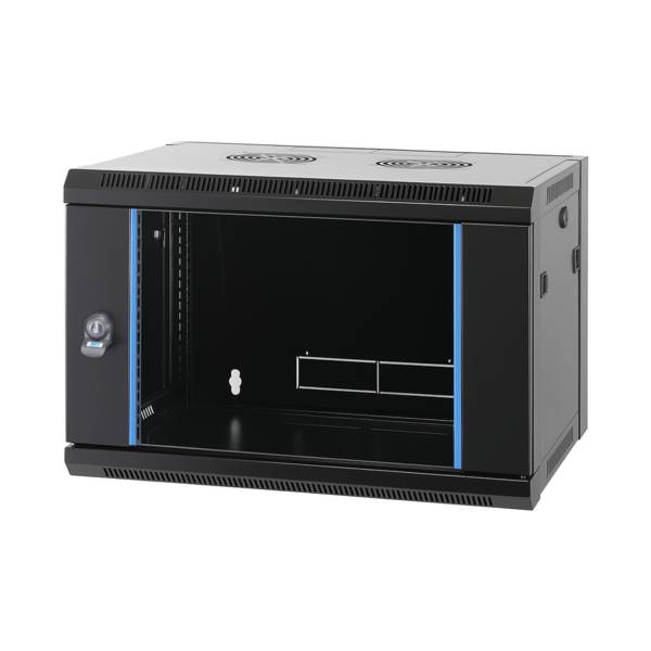 19 Wandgehäuse Flat Pack 9HE, Tiefe 450 -- mm, RAL9005 Netzwerk- und Serverschränke