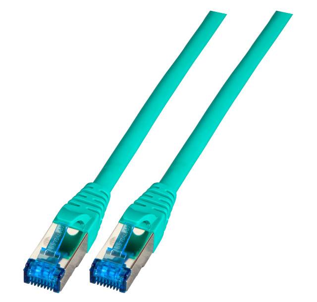 INFRALAN Patchkabel RJ45, S/FTP, Cat.6A, TPE superflex, 5m, grün