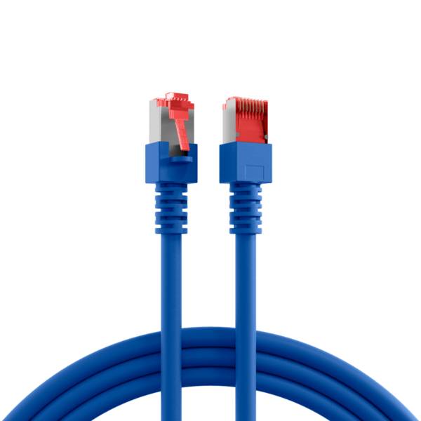 RJ45 Patchkabel Cat.6 S/FTP LSZH -- blau 30m Kupferverkabelung