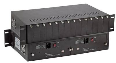 19 Rack-mount chassis 2 HE 14 Slots -- Aktive Netzwerkkomponenten Medienkonverter Zubehör