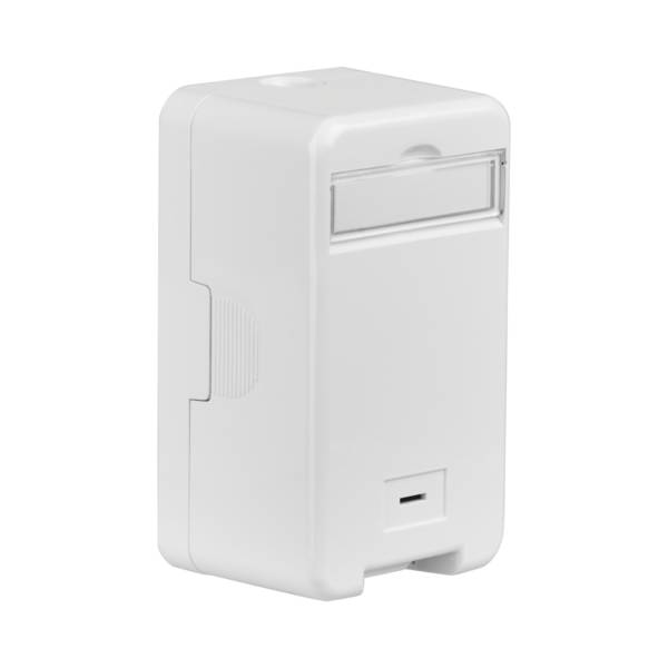 Keystone Verteilerbox Aufputz, 1-Port -- Staubschutz selbstschließend Kupferverkabelung