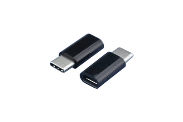 USB2.0 C/M - MICRO B/F Adapter -- SALE Multimedia Typ-C Stecker auf Mikro-B Buchse
