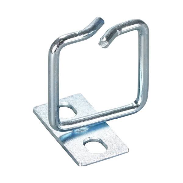 Kabelführungsbügel 80 x 80 mm mit -- seitlich versetzter Montageplatte Netzwerk- und