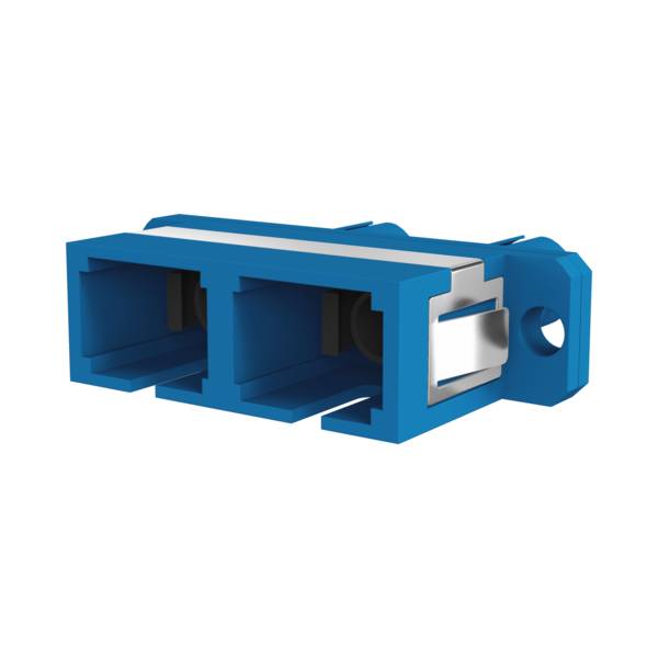 Kupplung SC-ST Duplex OS2 blau -- Glasfaserverkabelung Glasfaser Kupplungen OS2